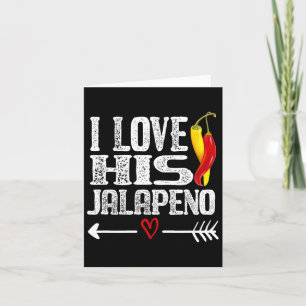 Mexican Couple Cinco De Mayo I Liebe Sein Jalapeno Karte