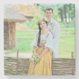 Mexican Couple Costume Steinuntersetzer