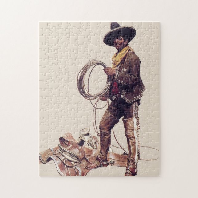 "Mexican Cowboy" von W Herbert Dunton Puzzle (Vertikal)