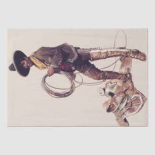 "Mexican Cowboy" von W Herbert Dunton Seidenpapier