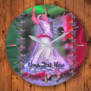 Mexican Dancer 0175 Large Clock Große Wanduhr