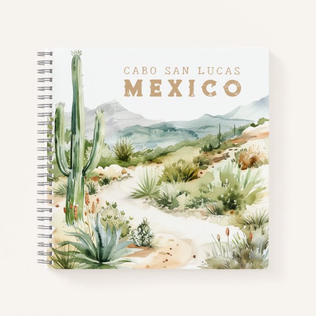 Mexican Desert Cactus Travel Journal Notizbuch (Vorderseite)