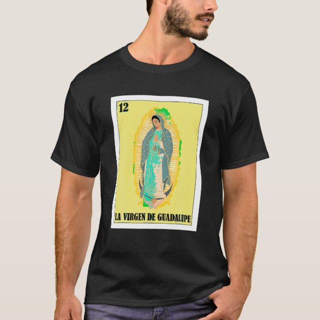 Mexican Design La Virgen de Guadalupe T Shirt (Vorderseite)