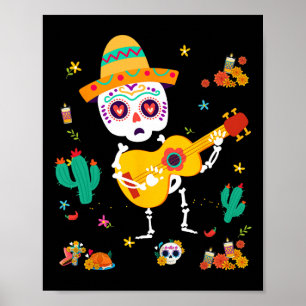 Mexican Dia De Los Muertos Skeletts Tanzkids Poster