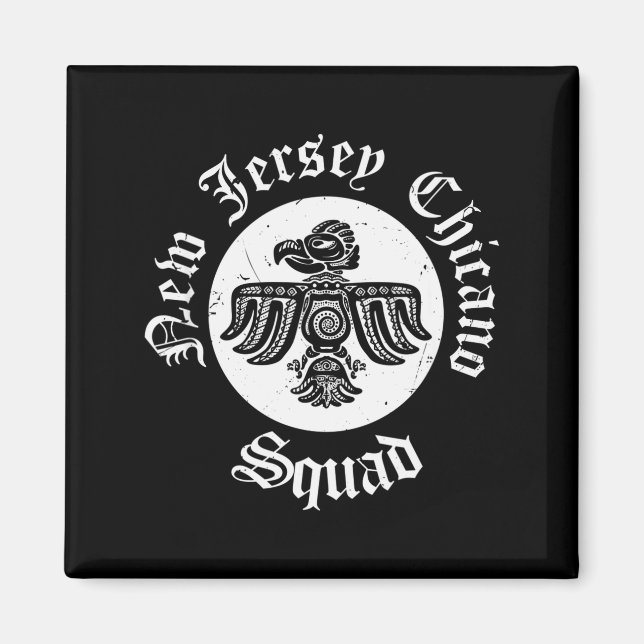 Mexican Eagle Apparel Men Latino Clothing New Jers Magnet (Vorne)