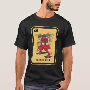 Mexican El Boxeador Lottery Traditionelle Box Bin T-Shirt