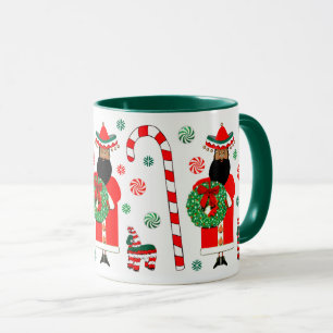 Mexican Feliz Navidad Santa Tasse