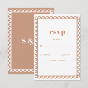 Mexican Fiesta Barro Papel Picado Boho Wedding RSVP Karte