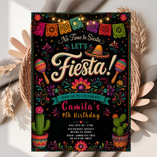 Mexican Fiesta Birthday Party Einladung