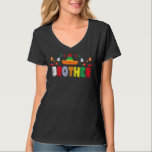 Mexican Fiesta Birthday Party Theme Brother Matchi T-Shirt<br><div class="desc">Mexikanische Fiesta Geburtstagsparty Thema Brother Matching Family</div>