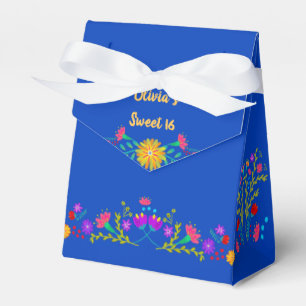 Mexican Fiesta Blume Royal Blue Personalisiert Geschenkschachtel