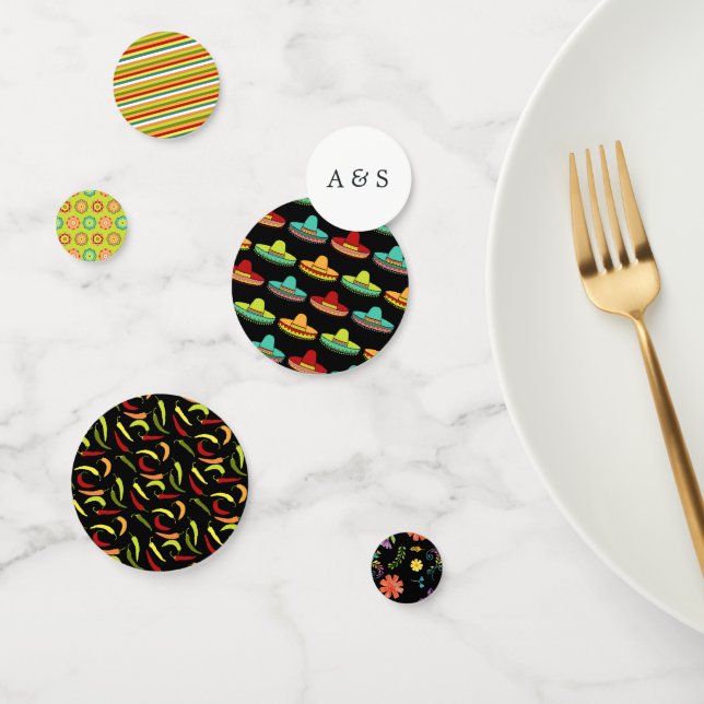 Mexican Fiesta Floral Wedding Con Konfetti (Gruppe)