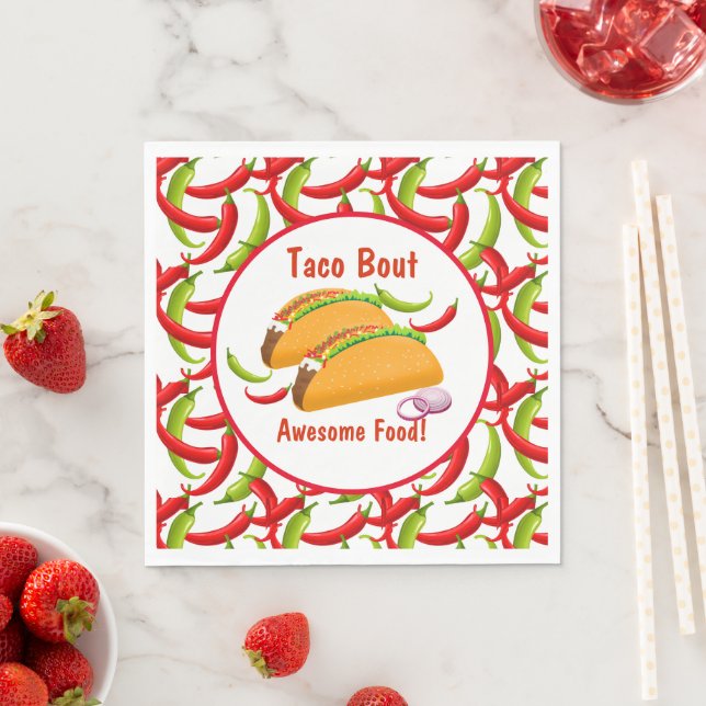 Mexican Fiesta Food Taco Bout Phantastisch Food Pa Serviette (Beispiel)