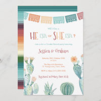 Mexican Fiesta He Esta She ESTA Unisex Baby Shower