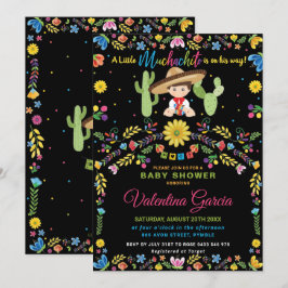 Mexican Fiesta Little Muchachito Boy Baby Shower   Einladung