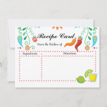 Mexican Fiesta Recipe Card