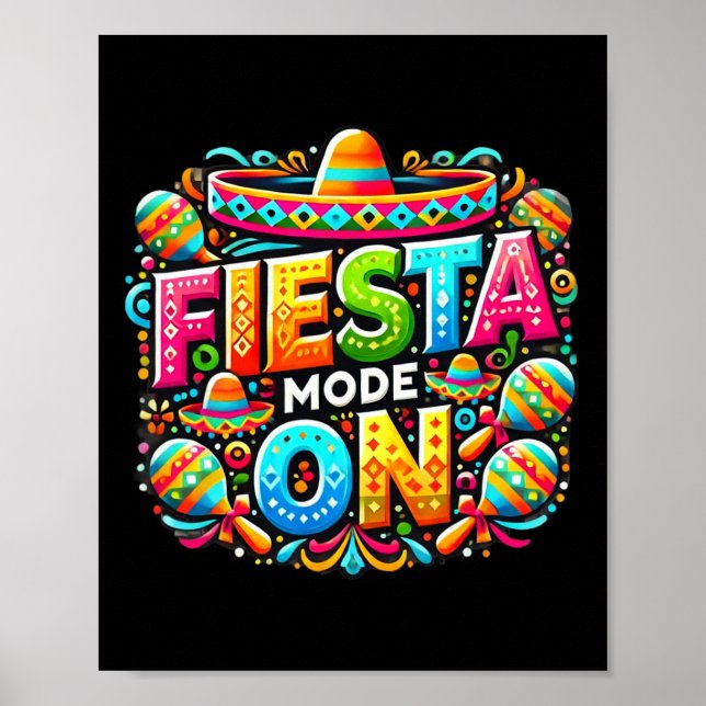 Mexican Fiesta Shirts Cinco De Mayo Hispanic Herit Poster (Vorne)
