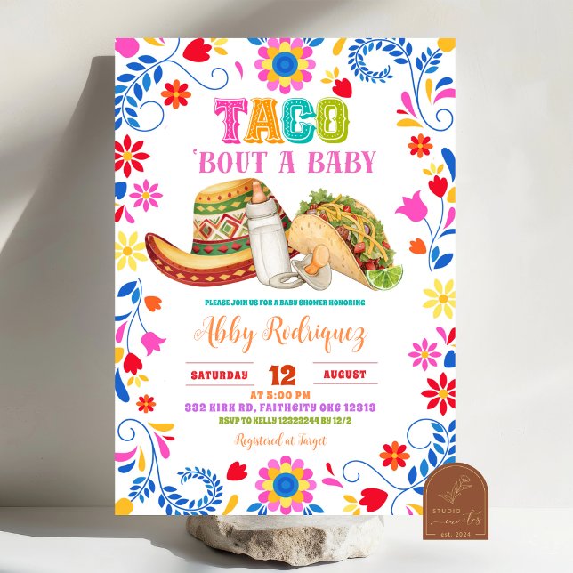 Mexican Fiesta Taco bout a baby baby shower Einladung (Von Creator hochgeladen)