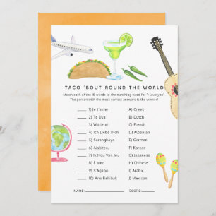 Mexican Fiesta Taco 'bout Liebe Showspiel Einladung