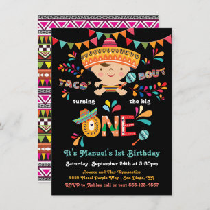 Mexican Fiesta Taco bout One 1st Birthday Einladung