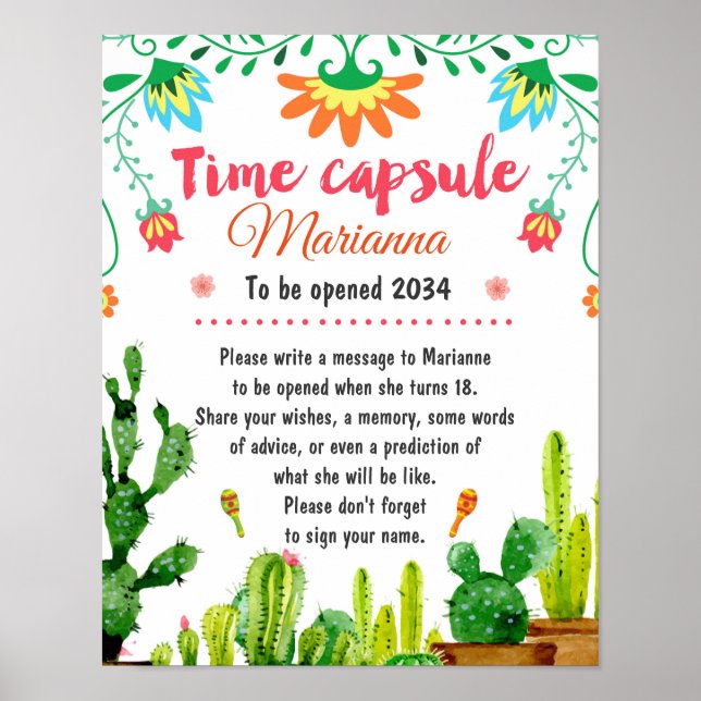 Mexican Fiesta Time Capsule Poster (Vorne)