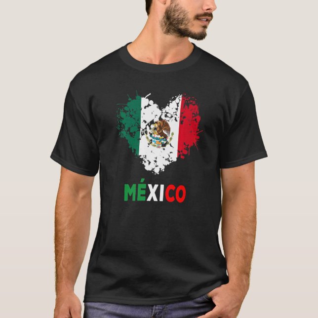 Mexican Flag Idea de Mexico Para Mujeres & Mexico T-Shirt (Vorderseite)