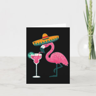 Mexican Flamingo Sombrero Cinco De Mayo Fiesta Wom Karte
