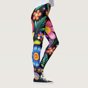 Mexican Floral Fiesta Leggings