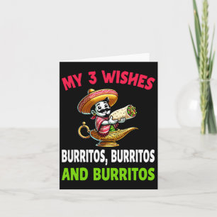 Mexican Food Burrito Funny Cinco De Mayo Karte
