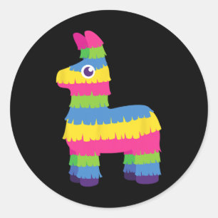Mexican Funny Pinata Llama Cinco De Mayo Runder Aufkleber