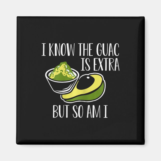 Mexican Guacamole Avocado Cinco De Mayo Magnet (Vorne)