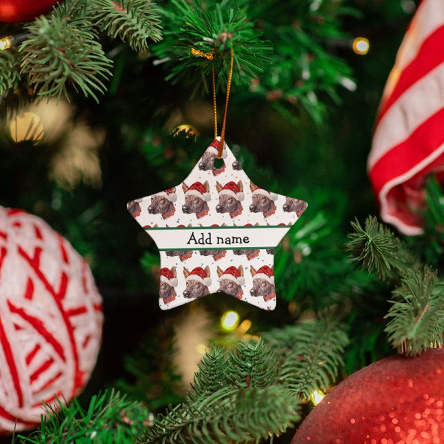 Mexican Hairless Dog Breed Christmas Stars Keramik Ornament (Von Creator hochgeladen)