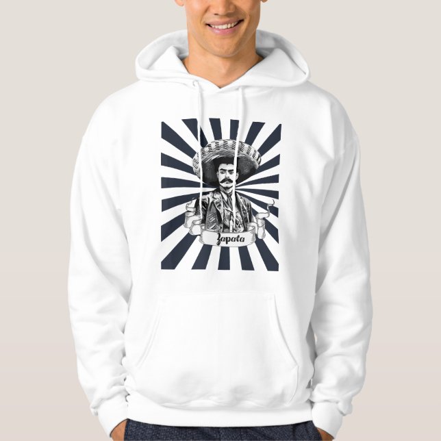 Mexican Hero Emiliano Zapata Hoodie (Vorderseite)