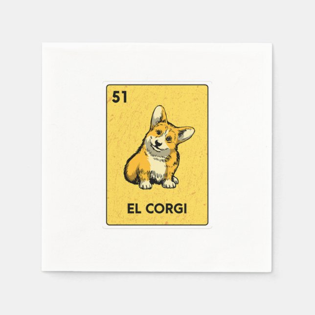 Mexican Lottery Bingo Gamer Card Casino Serviette (Vorderseite)