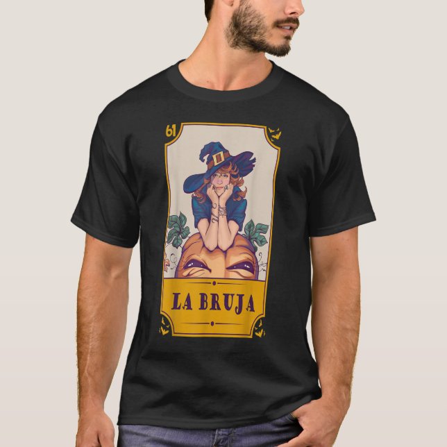 Mexican Lottery La Bruja Spanish Hexy Lottery Hal T-Shirt (Vorderseite)