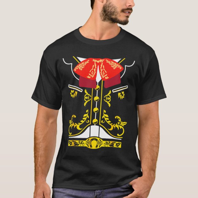 Mexican Mariachi T-Shirt Charro Cinco De Mayo Hall (Vorderseite)