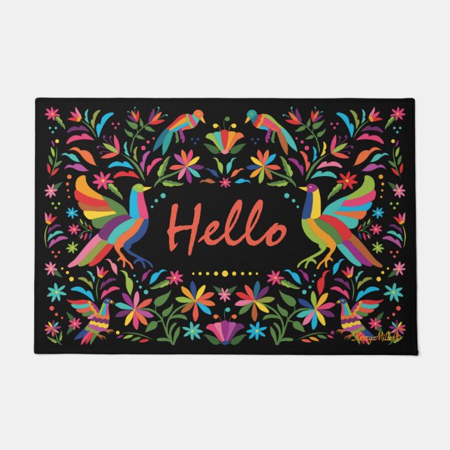 Mexican Otomi Doormat Fußmatte (Vorderseite)