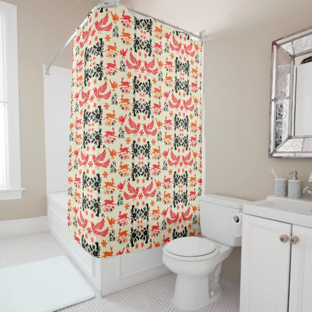 Mexican Otomi Home Decor Duschvorhang (Beispiel)