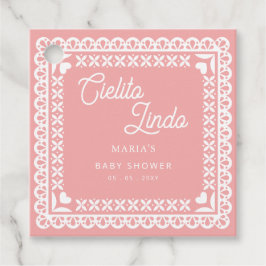 Mexican Papel Picado Cielito Lindo Baby Dusche Geschenkanhänger