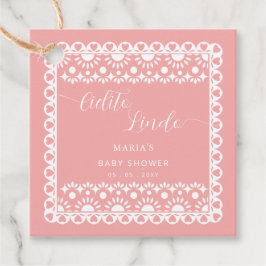 Mexican Papel Picado Cielito Lindo Baby Dusche Geschenkanhänger