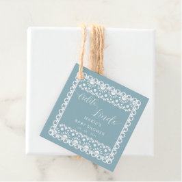 Mexican Papel Picado Cielito Lindo Baby Dusche Geschenkanhänger