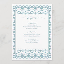 Mexican Papel Picado Cielito Lindo Baby Dusche Menükarte