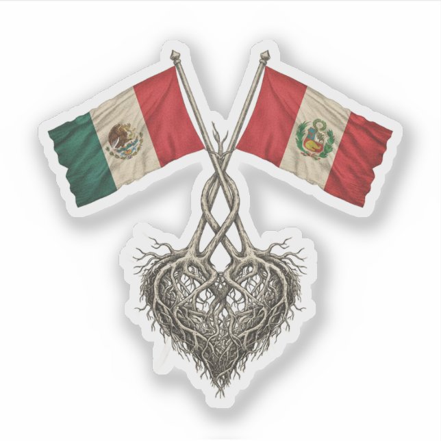 Mexican-Peruvian Aufkleber (Vorderseite)