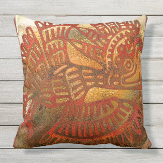 Mexican Phoenix Folk Kissen