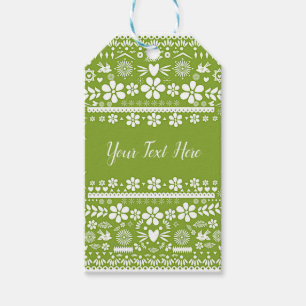 Mexican Picado Limon Avocado Green Wedriage Geschenkanhänger