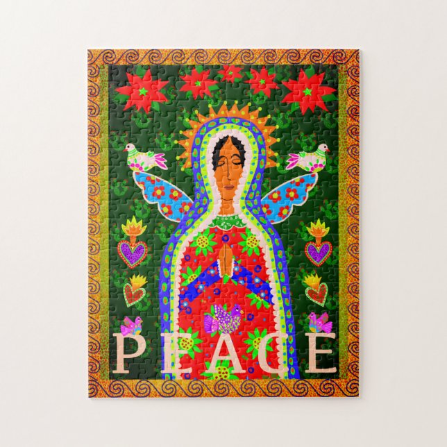 Mexican Praying Peace Angel Puzzle (Vertikal)