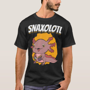 Mexican Salamander Snaxolotl Amphibien Snacks Axo T-Shirt