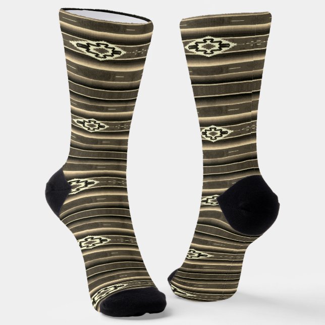 Mexican Sarape Pattern Socken (Gewinkelt)