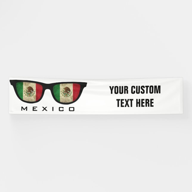 Mexican Shades, benutzerdefinierte Text- und Farbb Banner (Horizontal)