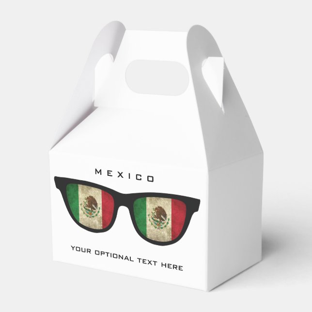 Mexican Shades benutzerdefinierte Text- und Farbfa Geschenkschachtel (Vorderseite)